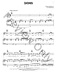 Signs piano sheet music cover